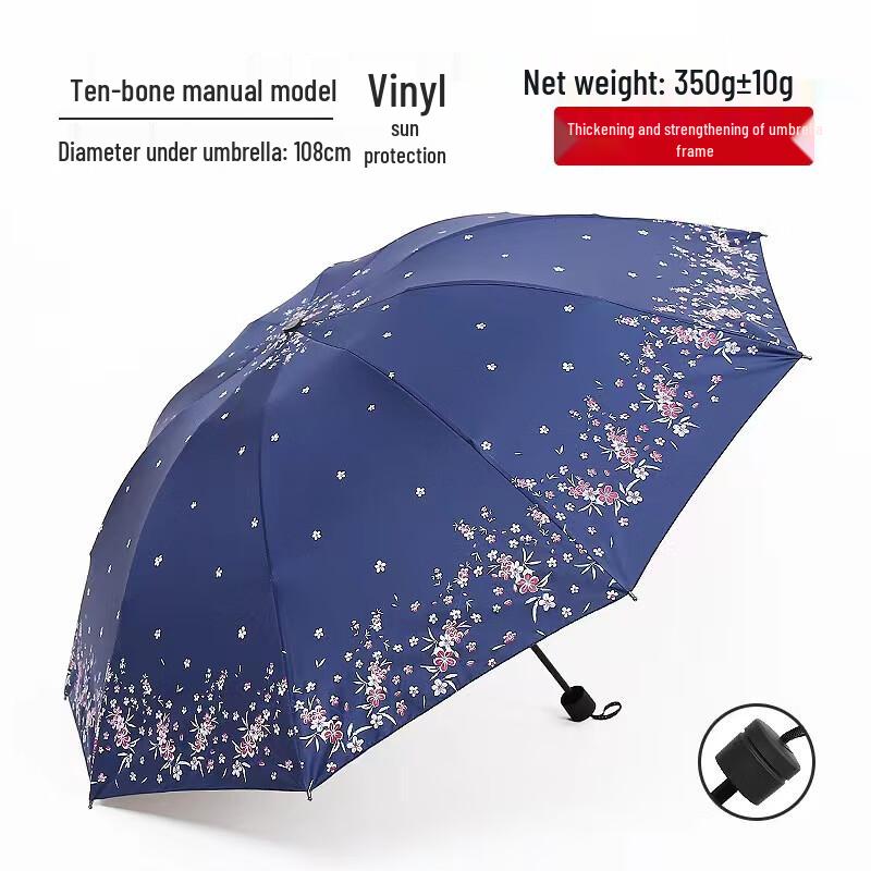 

Miling Plum Blossom Double Sun and Rain Umbrella