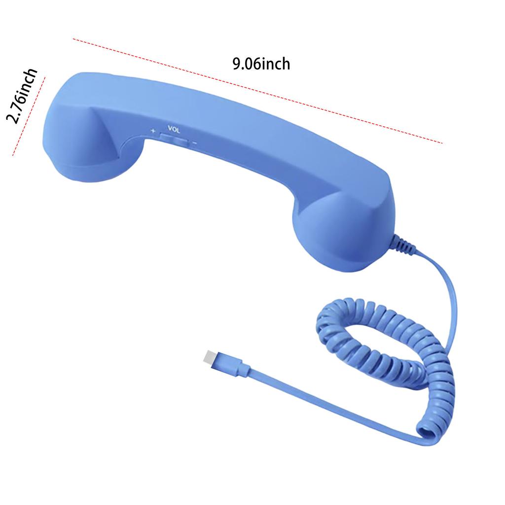 Landline Handle Receiver Ergonomics Creative Telephone Head Set Portable Vintage Phone Headset for Cell Mobile Video Conferences