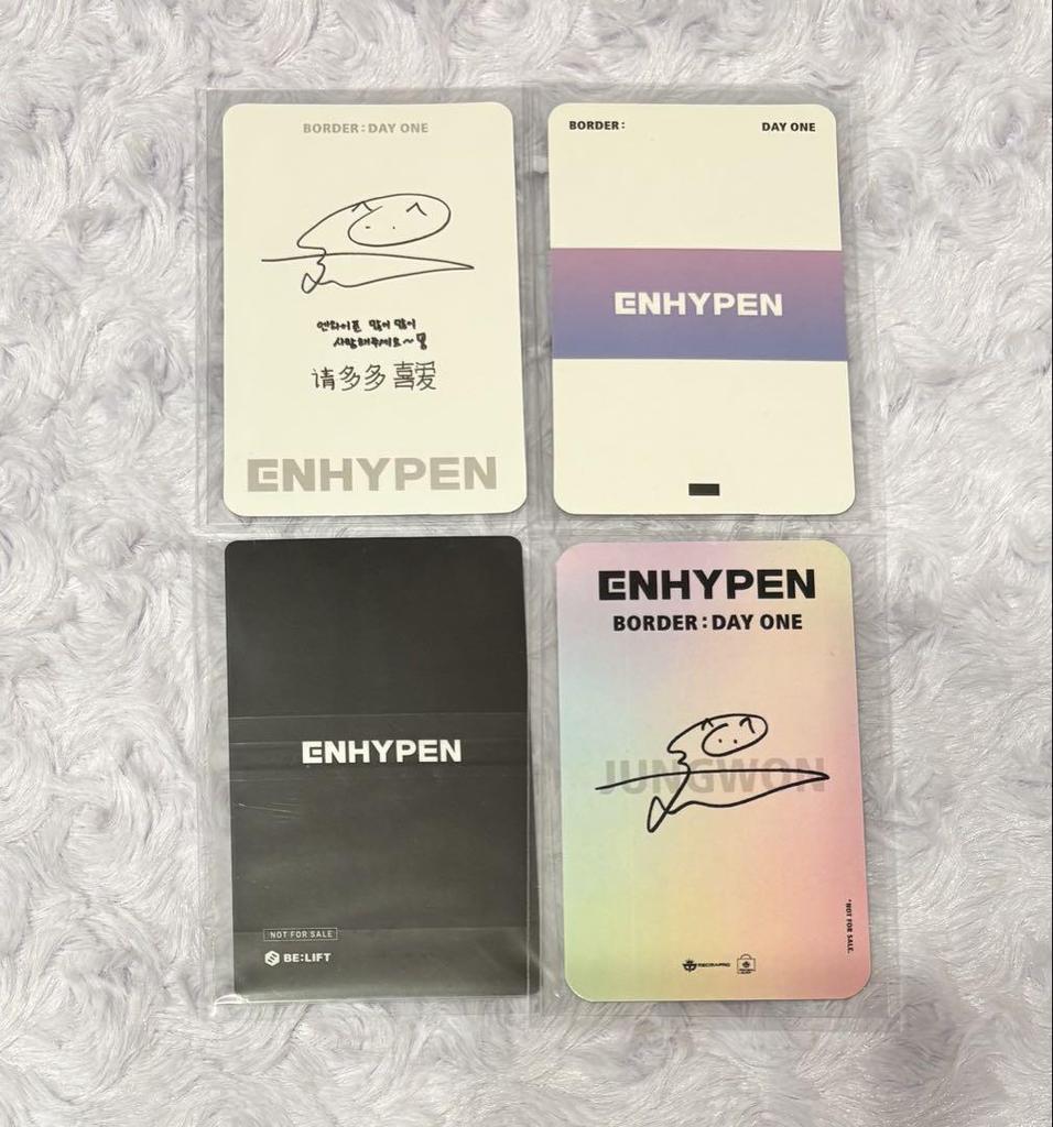 [USED] Enhypen Jungwon Day One Bonus Trading Cards Chinese Indonesian