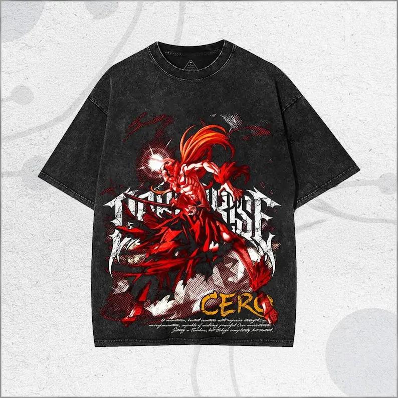 

BLEACH Kurosaki Ichigo Printed T-shirt For Men Clothing Summer Short Sleeve Tee Shirt Vintage Y2k Washed 100% Cotton Tshirts S