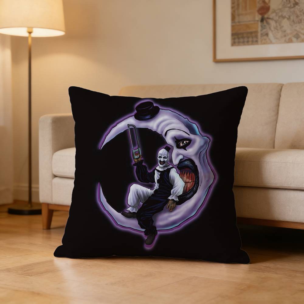 Horror Movie Terrifiers Pillow Case Pattern Printed Pillowcase For Living Room Sofa Cushion Cover