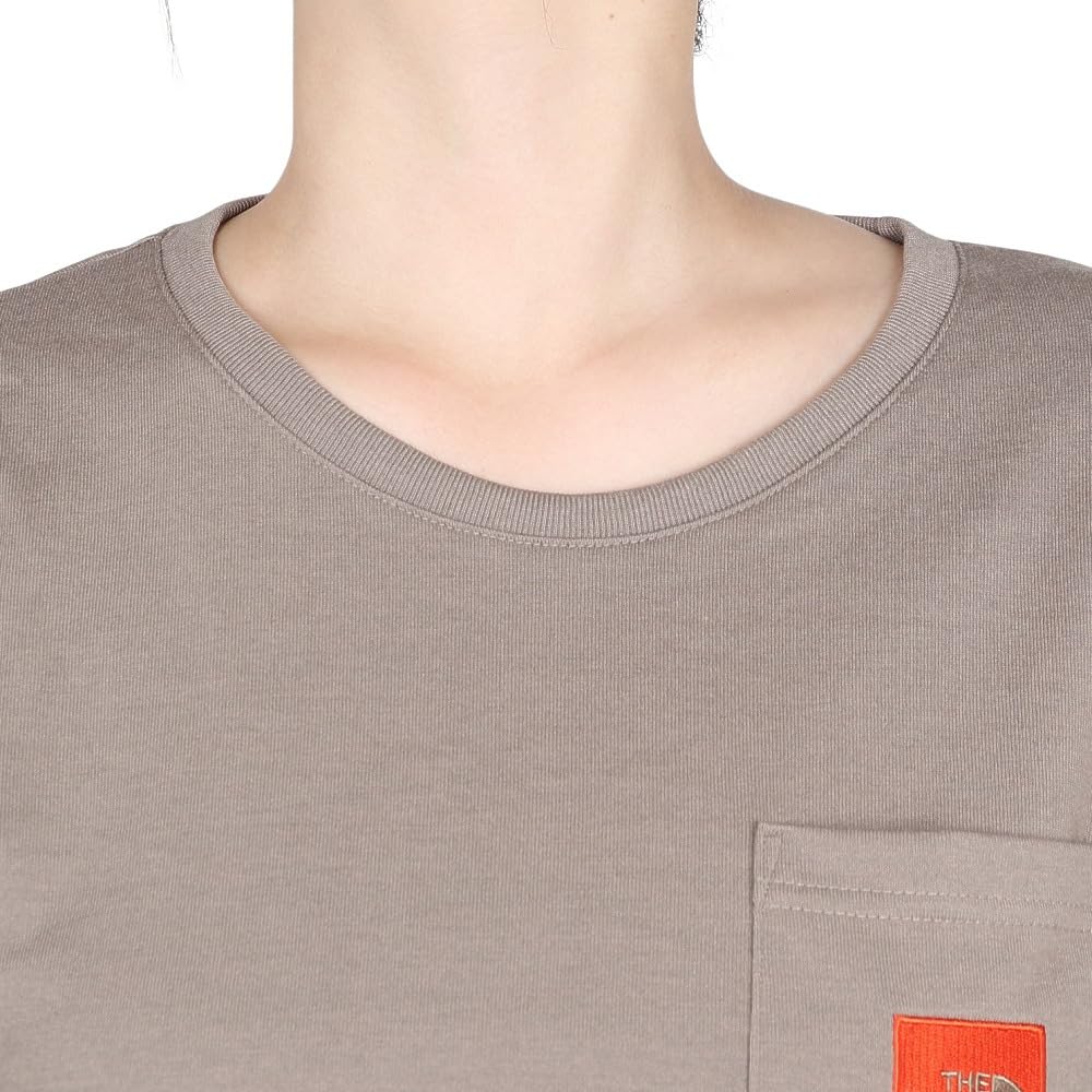 The North Face Short Sleeve Square Logo Pocket Mushroom Size S T-Shirt, Tee, Pattern,