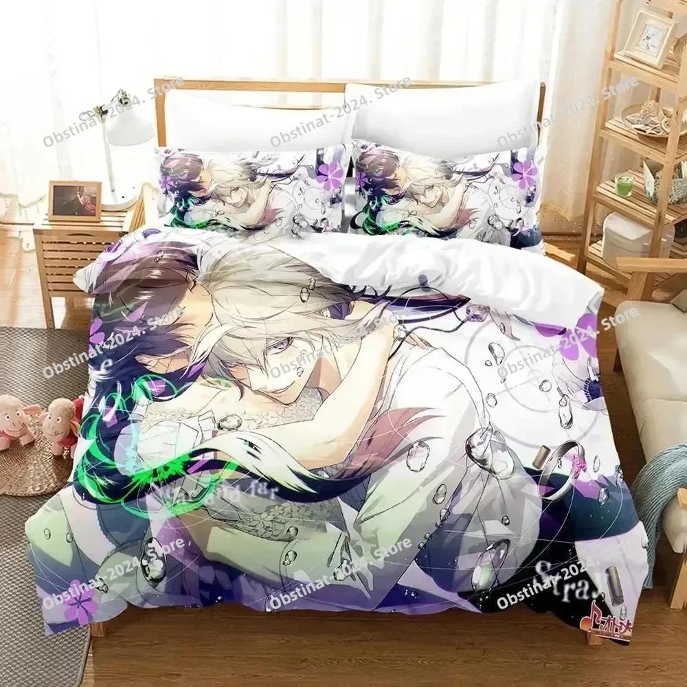 3D Print Anime Game Collar X Malice Bedding Set Printed With Pillowcase Bed Duvet Cover Soft Single Double Queen Super King Size