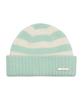 AMES-WORLDWIDE Hairy Stripe Gloves & Beanie Set Mint