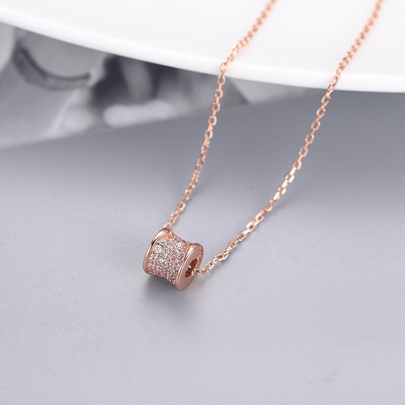 Womens Waist Pendant Necklace Luxury Inlaid Zircon Clavicle Chain Versatile Fashion Jewelry