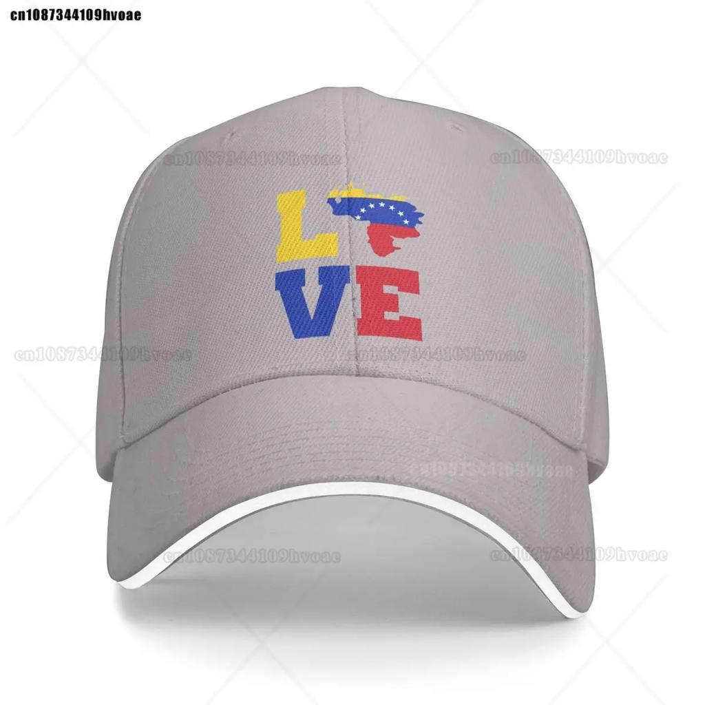 Unisex Women Love Venezuela Map Flag Dad Hat Vintage South America Venezuelan Heritage Versatile Baseball Cap Fit All Size