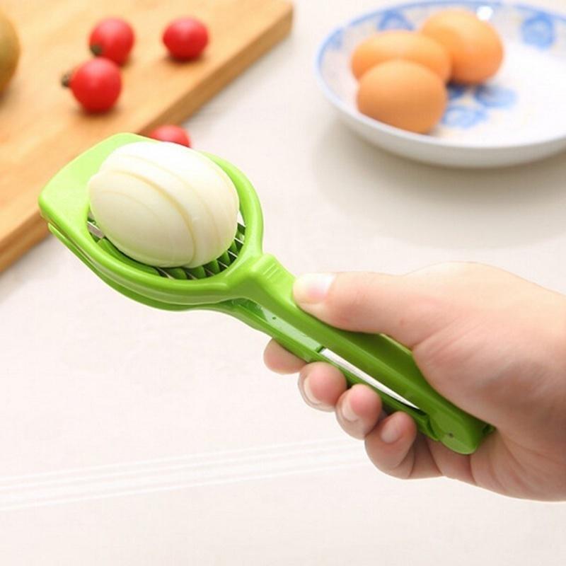 1 Pc Kitchen Tools Cut Egg Slicer Sectione Cutter Mold Flower Edges Gadgets