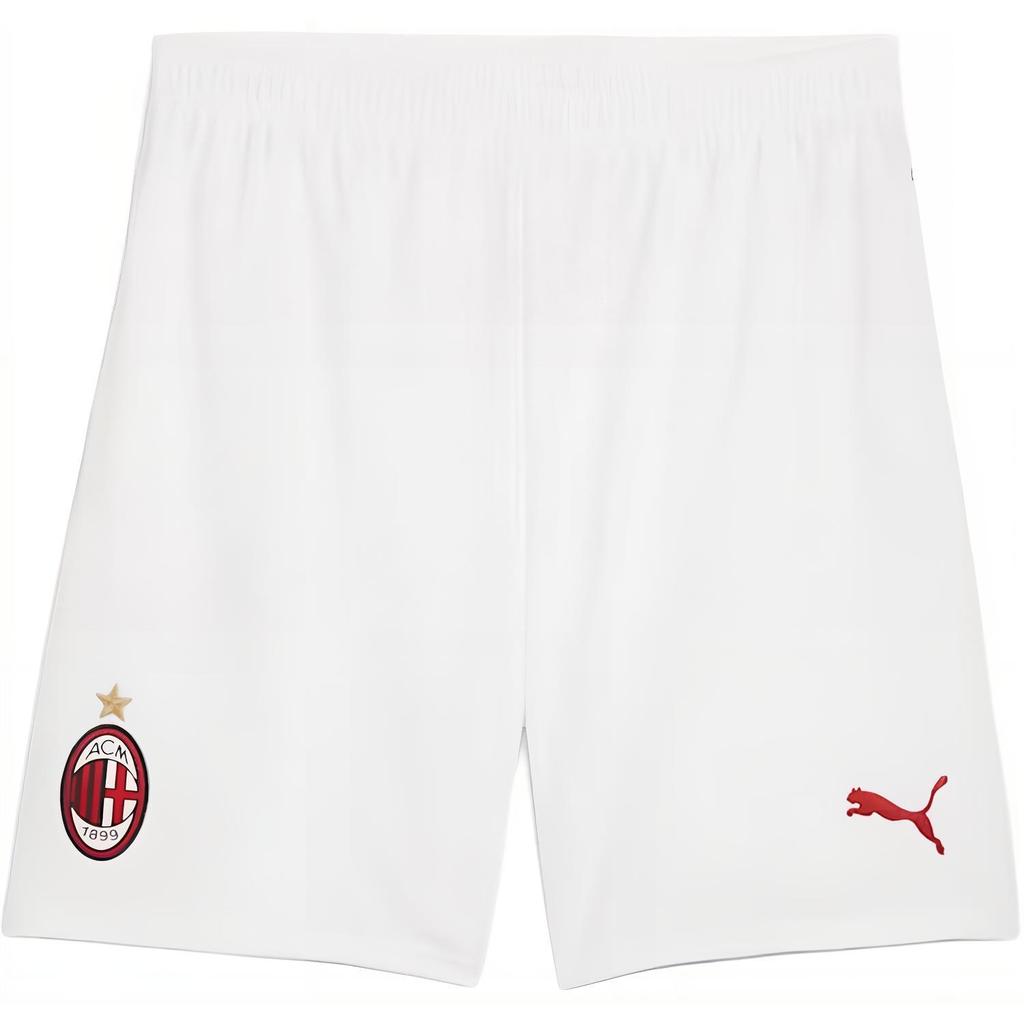 Puma AC Milan Series Comfortable Quick-Dry Outdoor Casual Loose-Fit Mid-Rise Sports Shorts Men Shorts White 775130-05