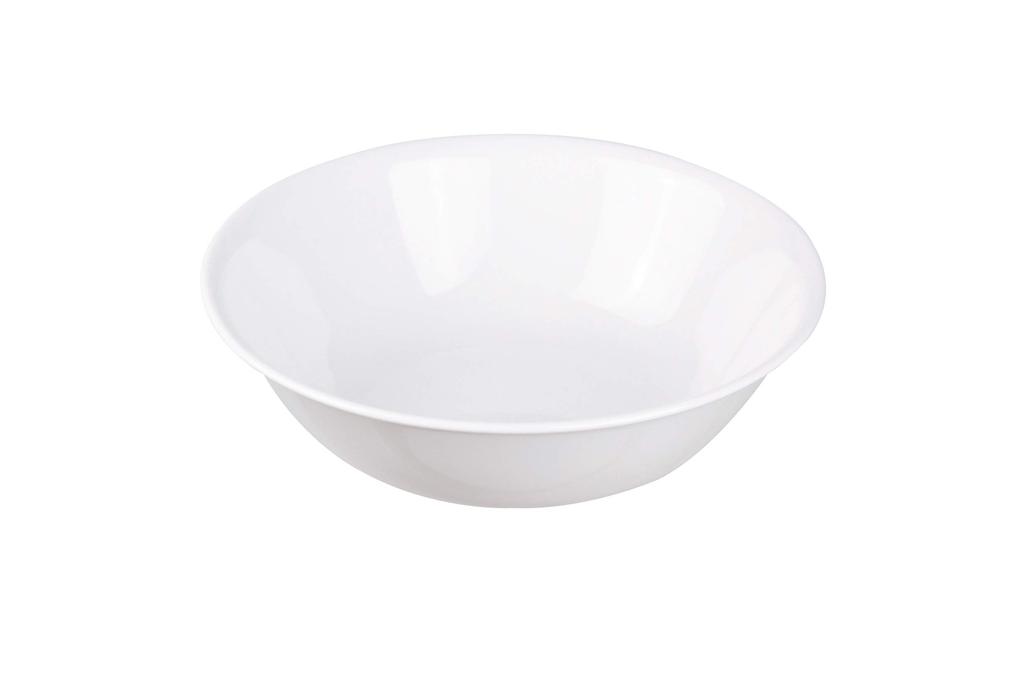 Corelle Large Bowl Winter Frost Diameter X 6cm Lightweight J432-N CP-8929, White, 21.5cm Height, Shatter-Resistant,