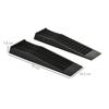 2-Piece Ramp Set, Threshold Ramp, Curb Ramp, Rubber Ramps, 3 Ton Load Capacity, Plastic, Black