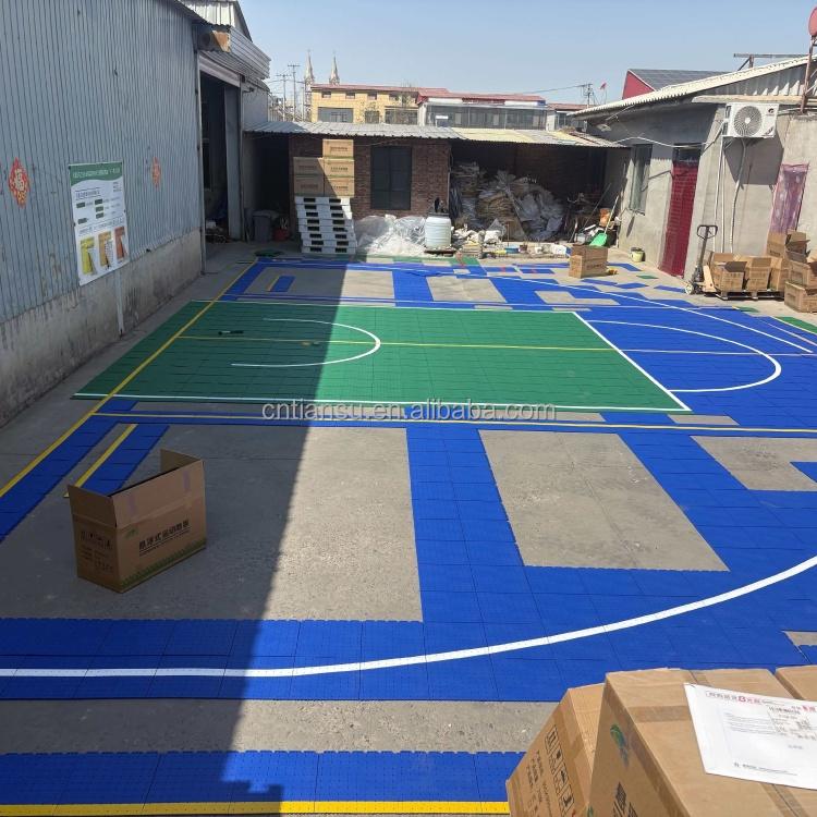 59x94 Fuß Heiß verkaufendes Vollständiges Basketballfeld Schulhof Vollständiges Basketballfeld Mit Elastischem Boden