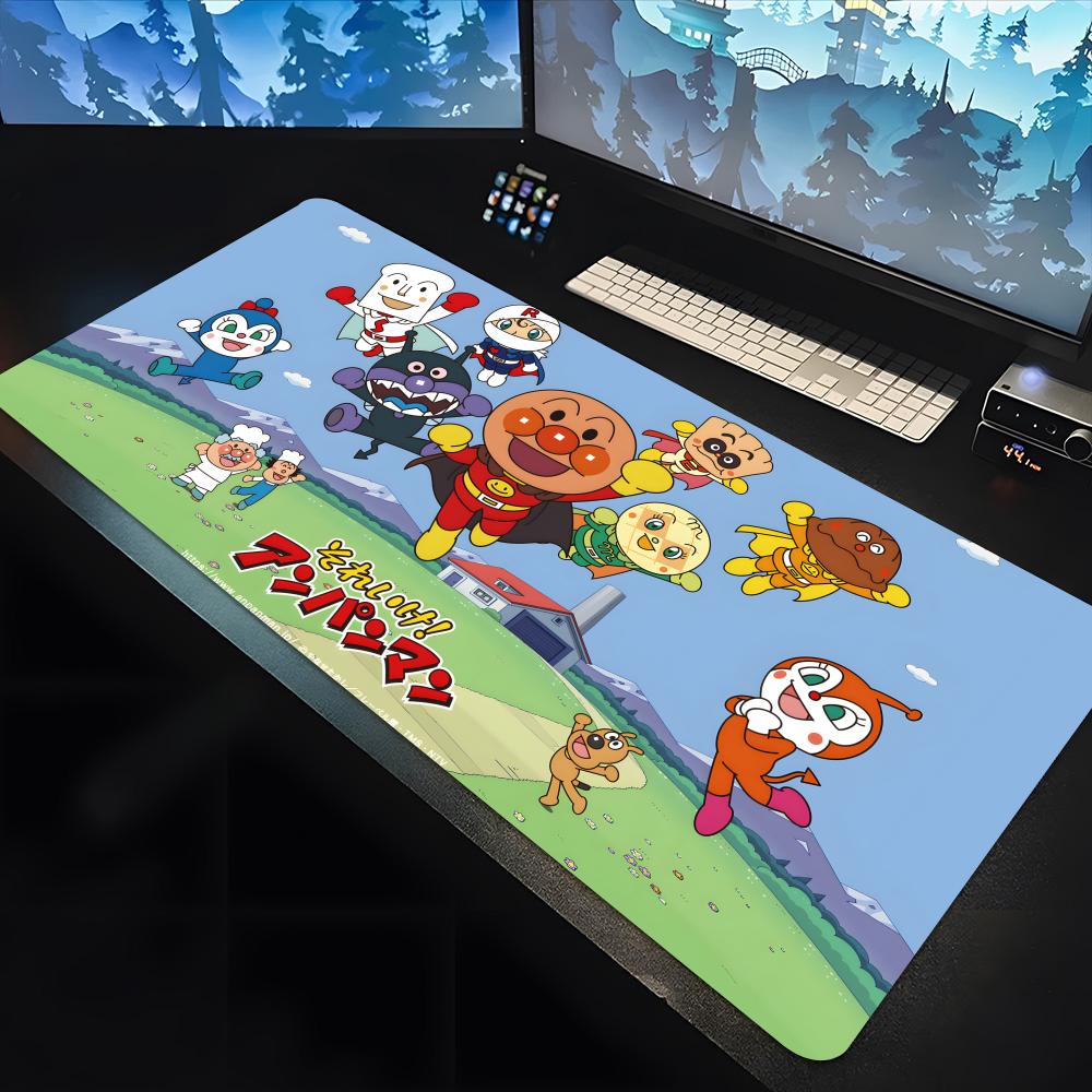 Anpanman Cartoon player Mouse Pad large keyboard mouse desk pad non-slip rubber gaming mouse pad laptop carpet 1200x600