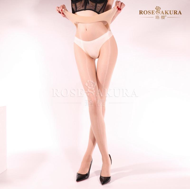 Sexy Aurora 640-Pin Seamless Deepcrotch Stocking Women Ultrathin Silky Smooth Shiny Transparent Pantyhose Ol Summer Fashion Ootd