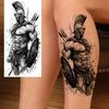 1 Vel Cool Krijger Gladiator Tijdelijke Tatoeages Voor Mannen Vrouwen Realistisch Wolf Leeuw Waterdicht Nep Tatoeage Lichaam Arm Kunst Sticker
