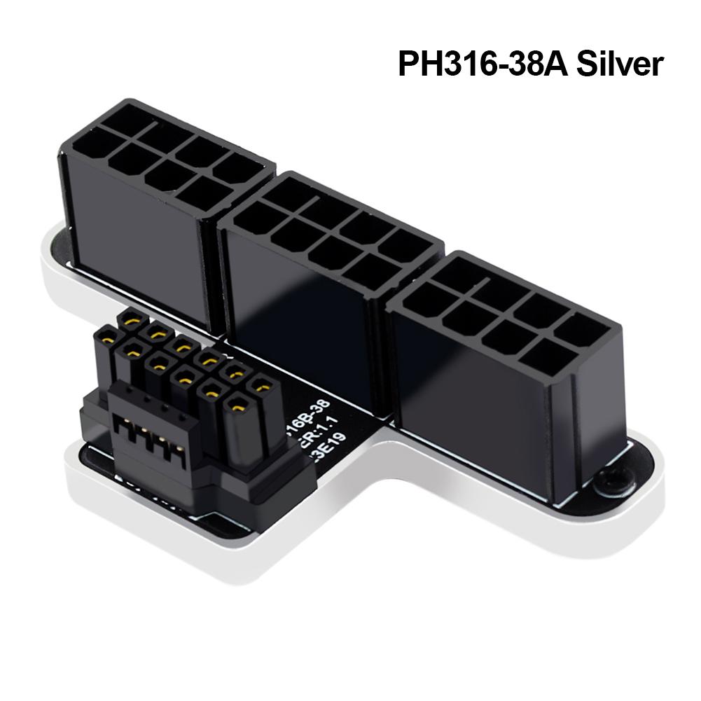 Placă grafică PCIe ATX3.0 12VHPWR 600W adaptor cablu de alimentare 12 + 4 pini mascul la feminin 3X8 pini la conectori seria 40 Turn