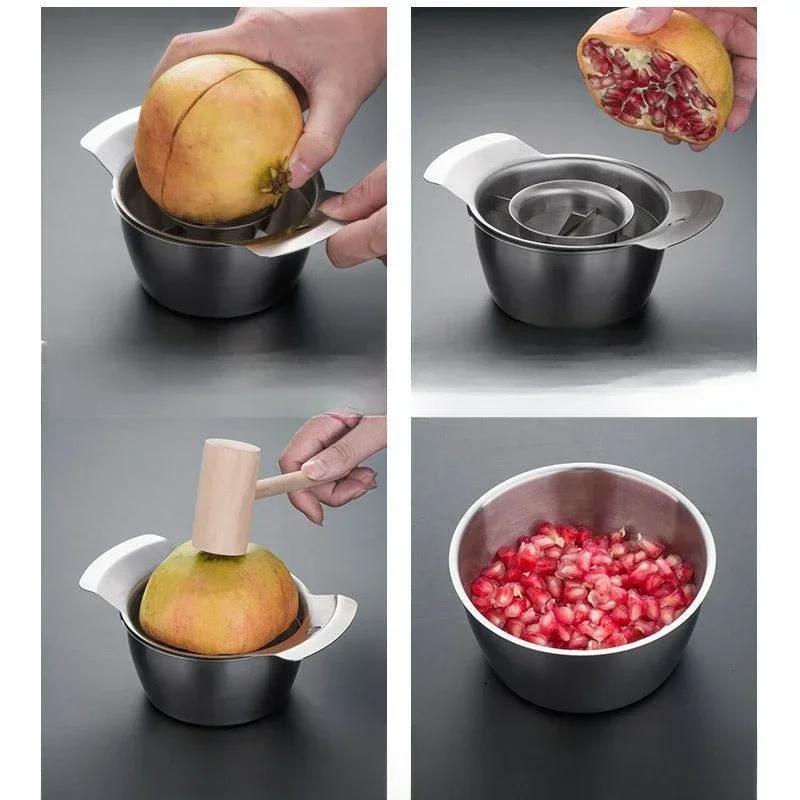 Pomegranate Peel Tool 304 Stainless Steel Pomegranate Seed Removal Meat Extraction Fruit Opener Pomegranate Opening Tools sets
