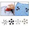 6pcs Rhinestone Star Patches Applique Patches Clothes Stick Sticker Badge