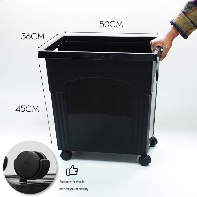 Duże plastikowe wiadro na kwiaty na kółkach do nawadniania