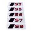 Metal Rear Trunk Emblem Car Accessories for Hot S3 S7 S5 S6 S8 Letter Stickers Side Decals Badge Auto Refitting Decoration
