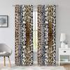 Wild Animals Print Window Curtain Living Room Blackout Curtains For Living Room Bedroom Leopard Home Decor Aesthetic 2 Panels