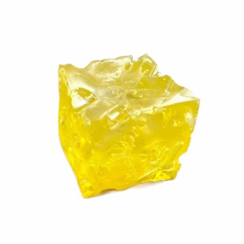 Slow Rebound Cheese Pinch Toy Transparent Non Rebound Fidget Toy Cheese Squeezed Cube Calming Toy