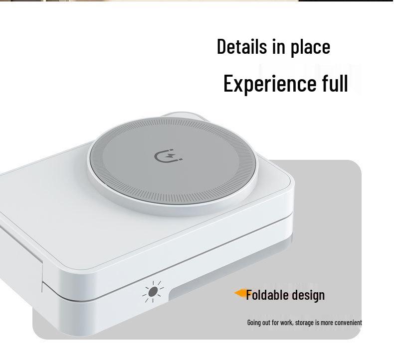 Cross-border 3-in-1 Magnetic Wireless Charger & Folding Phone Stand