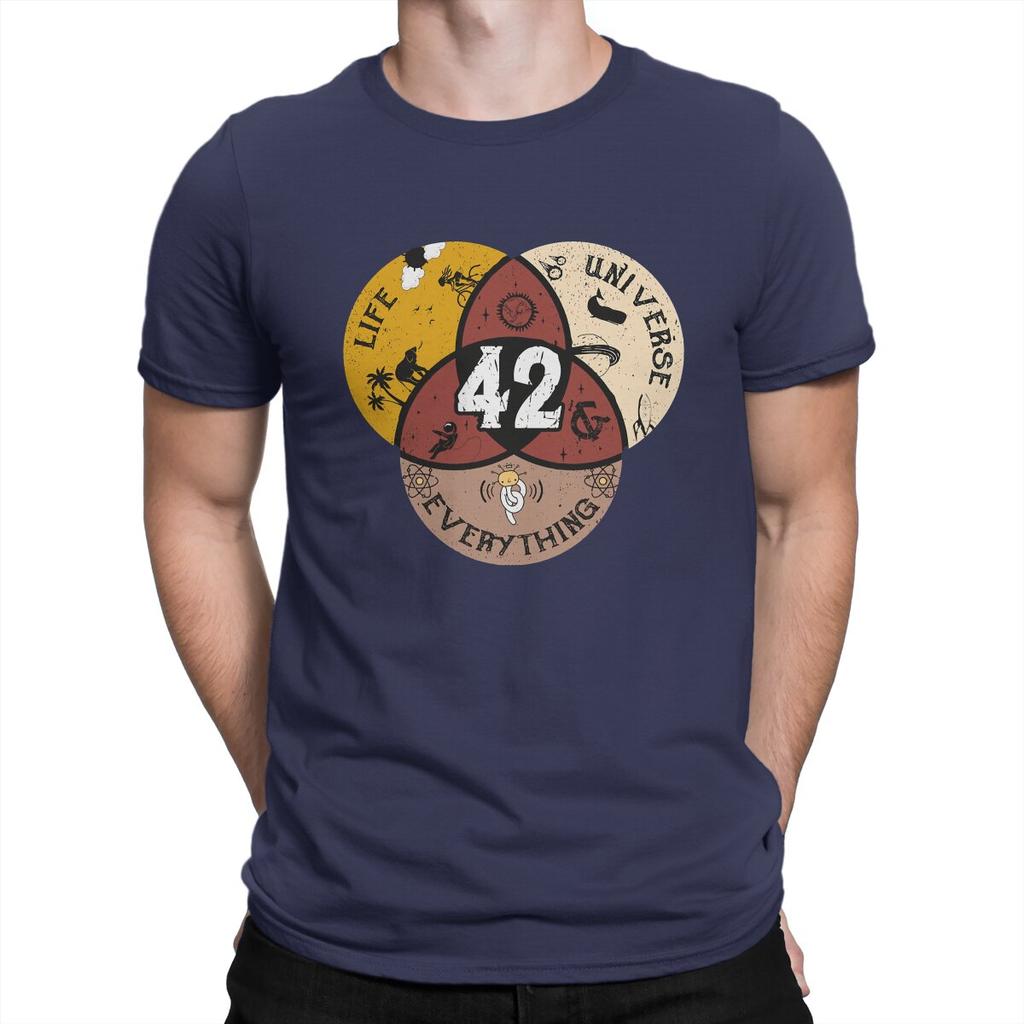 42 Life Universe and Everything Unique TShirt The Hitchhikers Guide To The Galaxy Film Casual T Shirt Summer Tshirt For Adult