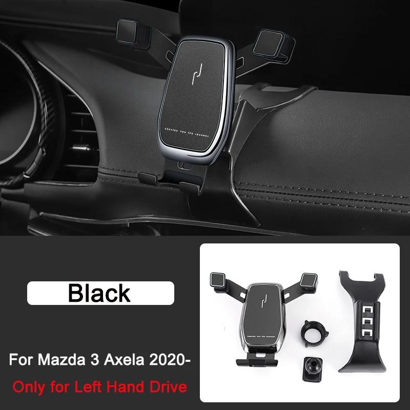 

Gravity Car GPS Stand Air Vent Clip Phone Holder for Mazda 3 Axela BP Accessories 2020 2021 2022 2023 чёрный