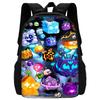 Cartoon Blox Fruits Kinder Schulrucksack mit Umhängetasche Federmäppchen Schultaschen für Jungen Mädchen Bestes Geschenk