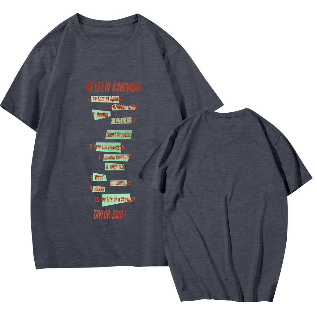 Women's Casual Printed T-Shirt Round Neck Pullover Short Sleeve Top