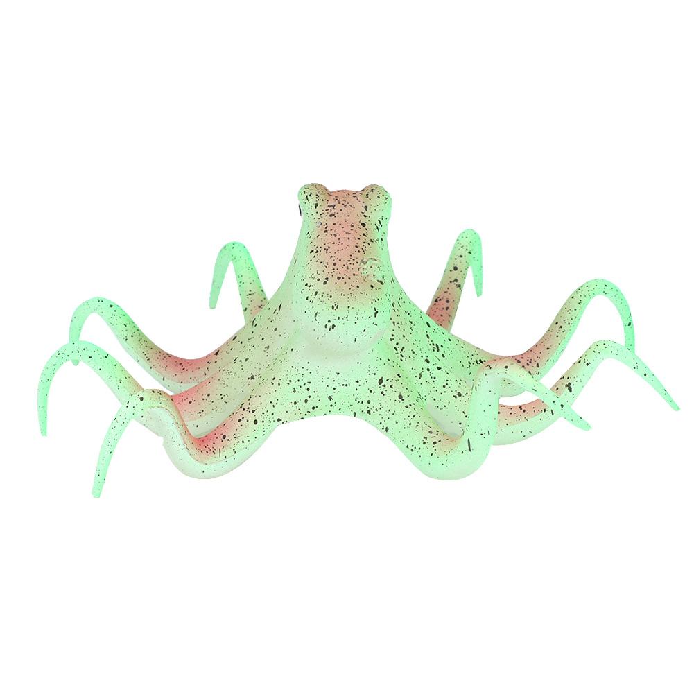 Silicone Artificial Fluorescent Simulation Aquarium Fish Decoration(Green)