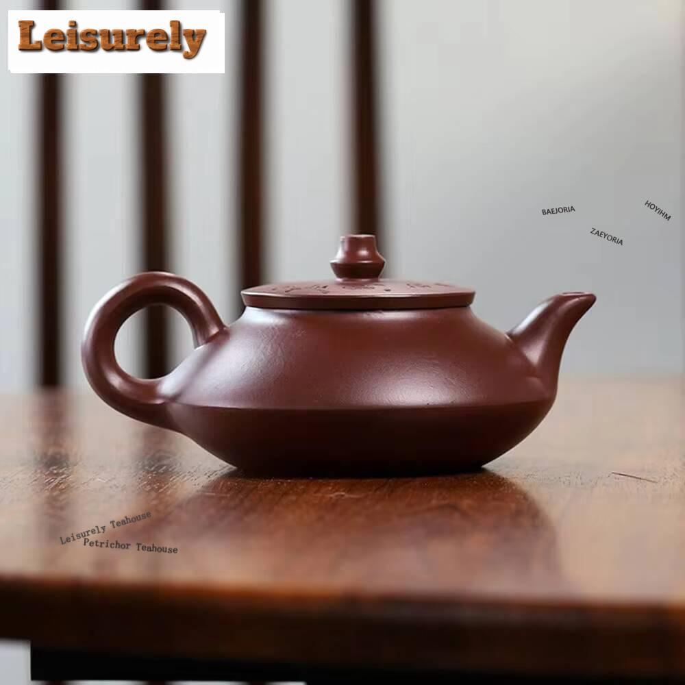 111ML Elegant Yixing Purple Clay Teapot Handmade Pot Raw Ore Mud Kettle Chinese Zisha Teaset For Tea Decoration Supplies Craft