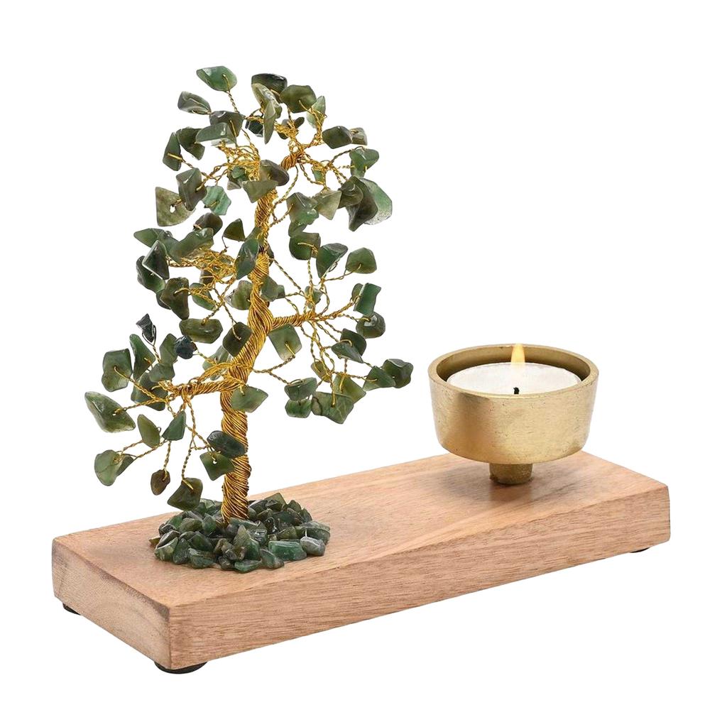 Serenity Gemstone Tree Tea Light Holder