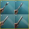 Brushed Gold Handheld Shower Head Wall Mounted Brass Bracket Stainless Steel Handheld Shower 1.5M Hose Bathroom Accessories