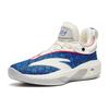 Anta Thompson 8 Nitrogen Technology Shock Absorption Anti-Slip High-Top Basketball Shoes Men Basketball Shoes White Blue 112241101-4