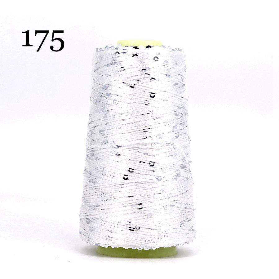 Sequin Cotton Yarn: 50g Fancy Skein for Hand & Machine Knitting