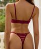 2025 Women's European & American Sexy Lace Lingerie Bra Set - French Style for a Sleek Look