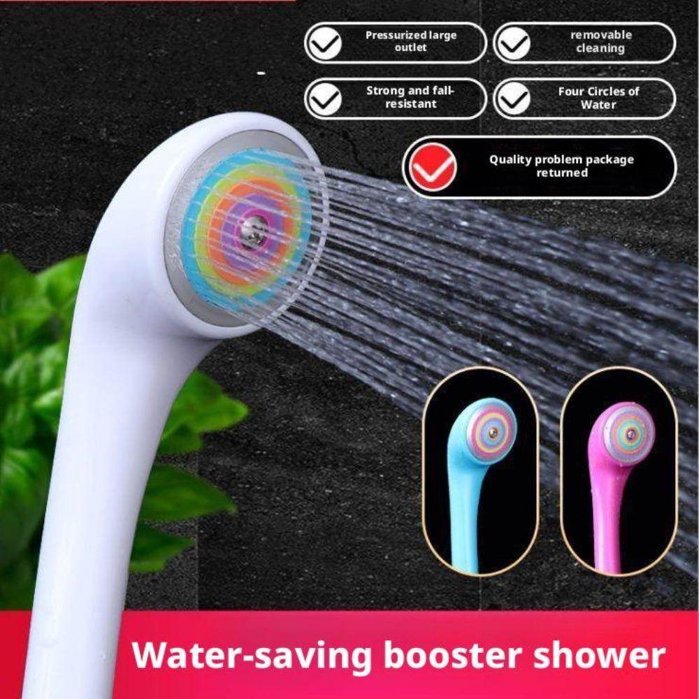 Anti-drop Nozzle Supercharged Shower Nozzle Bath Universal Shower Head Set Shower Head Anti-blocking Colorful Shower