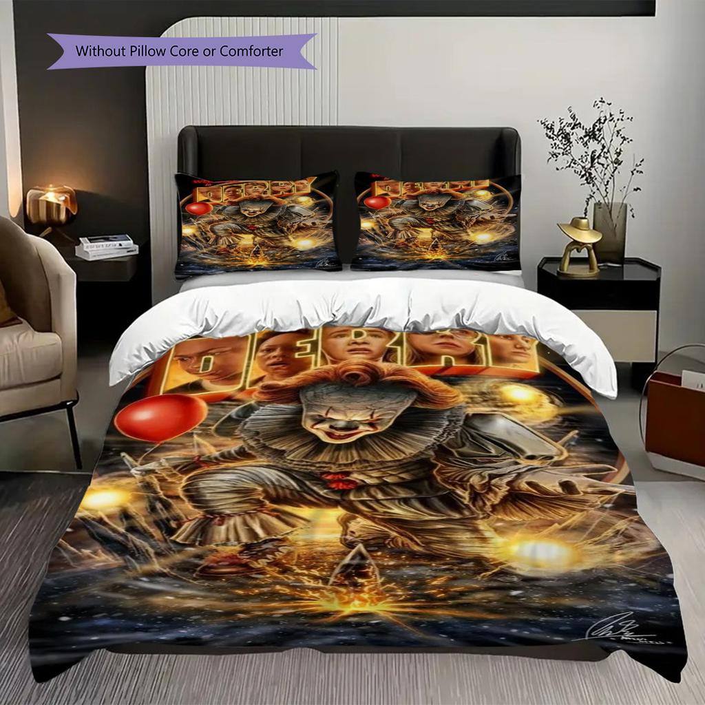 Horror Icons Halloween Mask Collection Bedding 1 Duvet Cover 2 Pillowcase Without Core Christmas Birthday Gift Bedding Set