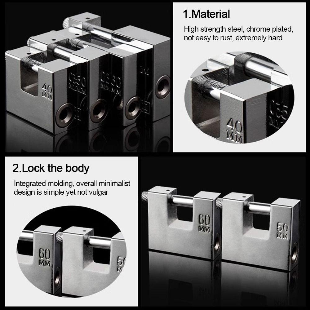 Nützliche Hochleistungs-Vorhängeschlösser aus Edelstahl, schnittfest, aufhebelsicher, Diebstahlsicherung, mit Schlüsseln, Dietrich-Set