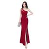 Hollow Suspender Dress Female Slim Waist Split Harpoon Tail Long Dress Banquet Party Atmosphere White Dress Dress