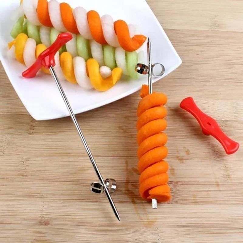 Cutter Slicer Potato Carrot Cucumber Spiral Vegetable Manual Roller French Fry Cutter Making Twist Shredder Grater Cocina Cuisin