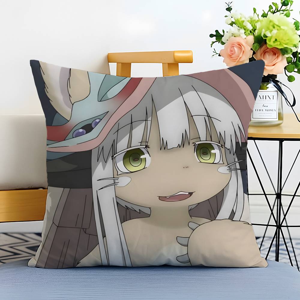 

Аниме М-Сделано в А-Бездне Наволочка Наволочка против пылевых клещей Невидимая молния Шелковистый короткий плюш Чехол для диванной подушки 12x12Inch