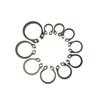 Nowy 100 szt. 304 Zestaw zewnętrznych pierścieni zabezpieczających ze stali nierdzewnej 8-18 mm