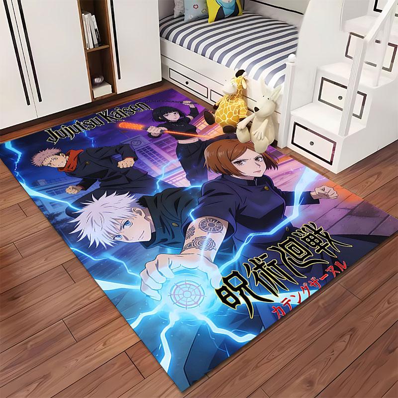 Jujutsu Kaisen Anime Design Carpet suitable as a non-slip mat for the living room or bedroom sofa