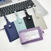 PU Leather Luggage Tag for Women Men Travel ID Holder Suitcase Label Portable Boarding Tag Accessories