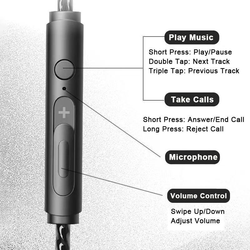 8-Quad Core Earphones Surround Sound Bass type C&3.5mm In Ear Headphones Noise Reduction Earbuds Gamer Headset for Galaxy series