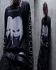 Millennial Retro Dark Character Print Loose Long Sleeve T-Shirt