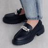 HIMIKO Himiko Sparkling Jewel Platform Loafers 641106 Black 240 / / /
