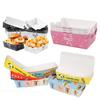 6/100-Pcs Paper Boat Tray | Disposable Grease-Proof Food Box for Party Snacks, Hot Dogs, Cheese Sticks & Street Food vending